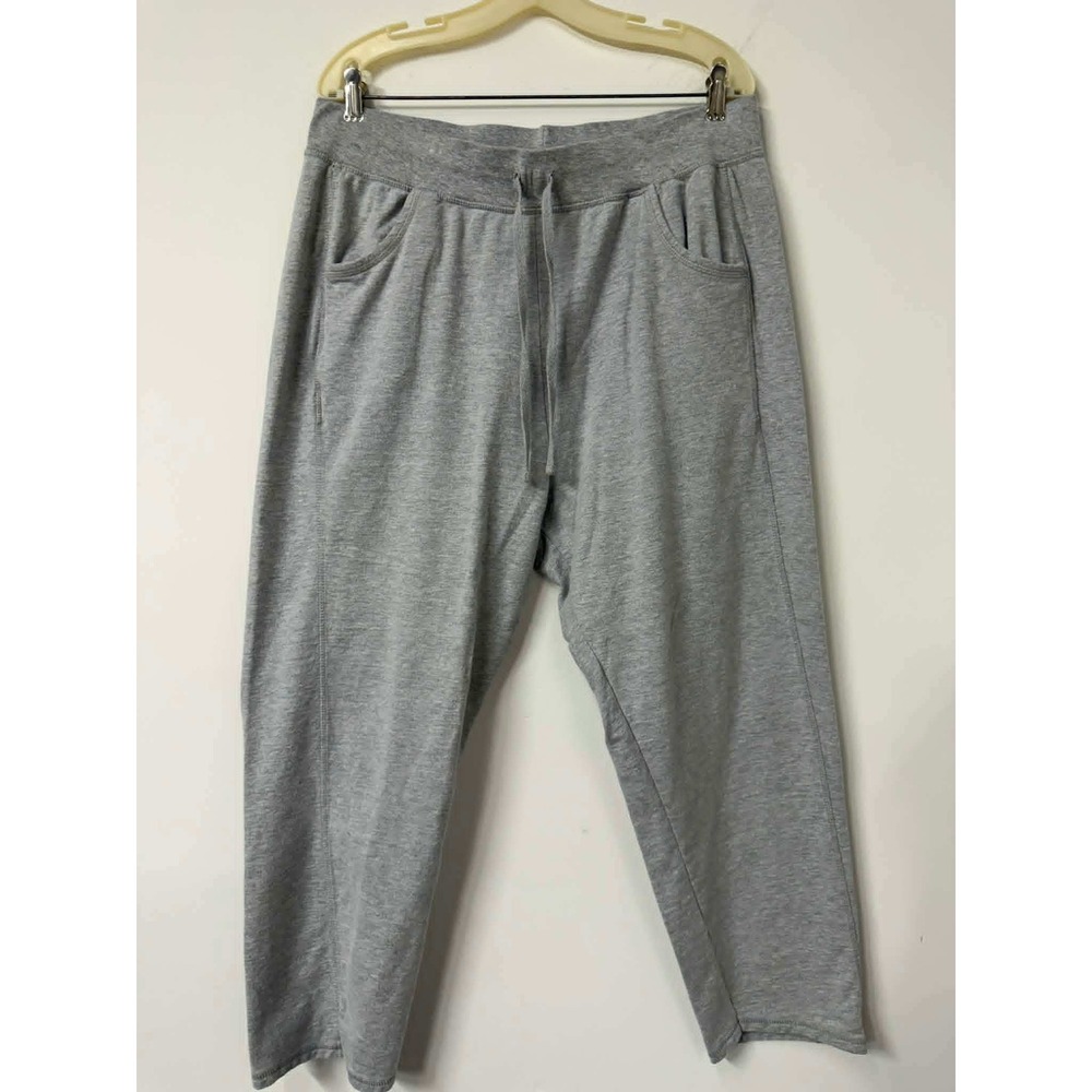 Just My Size Womens 2X Heather Gray Drawstring Sweatpants‎ Joggers Pockets 0654